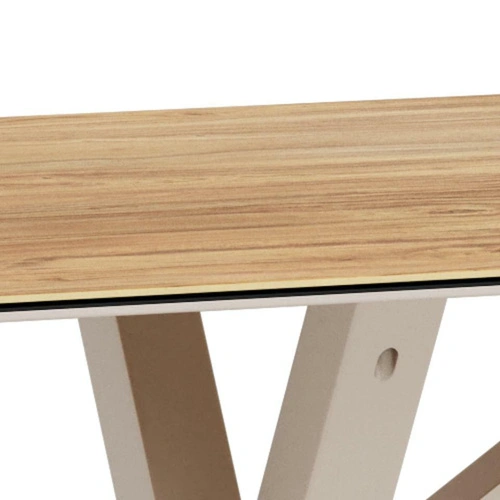 Stół Heaven 200x100 nowoczesny do jadalni ceramika dąb kaszmir