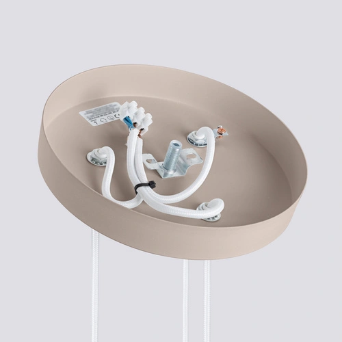 Lampa sufitowa KARBON 3P beżowa nowoczesna 3-punktowa do salonu i kuchni