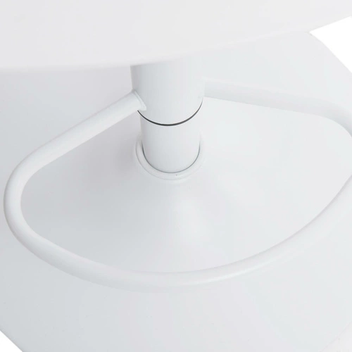 Hoker bez oparcia Simplet Bar One biały matowy nowoczesny regulowany obrotowy do kuchni