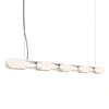 Lampa wisząca CHAIN 158 LED beżowa nowoczesna do jadalni nad stół