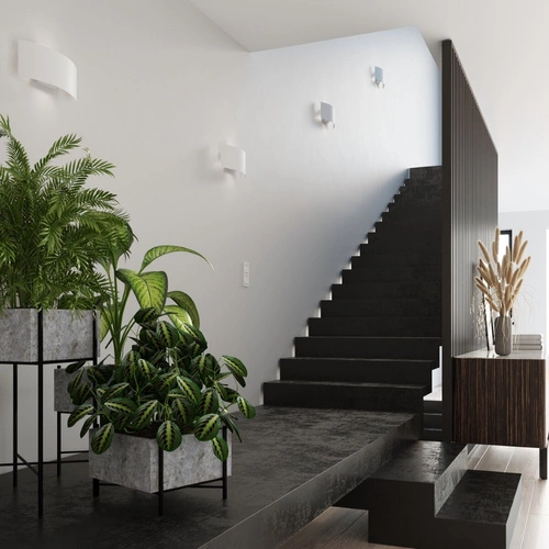 Kinkiet ścienny Magnus biały nowoczesny metalowy do salonu i sypialni Sollux Lighting