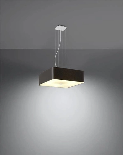 Nowoczesny czarny żyrandol Lokko 45 cm do salonu i jadalni lampa wisząca 5 punktowa