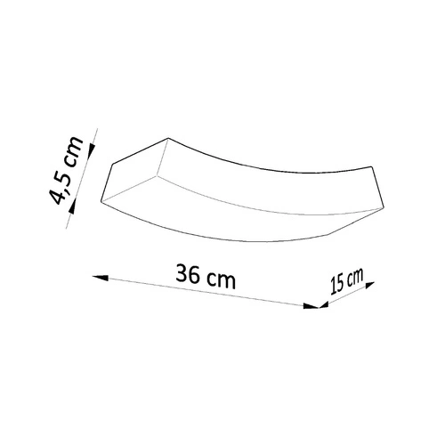 Kinkiet ścienny nowoczesny ceramiczny biały HATTOR Sollux Lighting do salonu i sypialni 36 cm