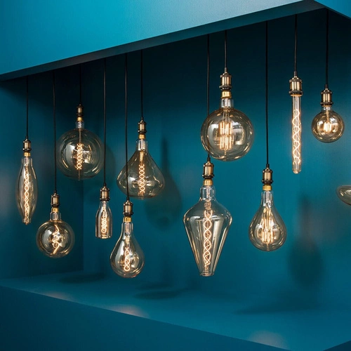 Atmosphera żarówka LED E27 dekoracyjna filament okrągła transparentna do lampy wiszącej