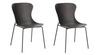Zestaw 2 krzeseł Diapo czarne