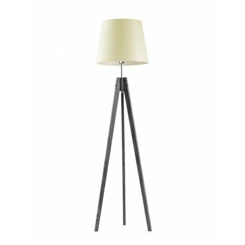 Lampa podłogowa ARUBA abażur ecru stelaż popielaty