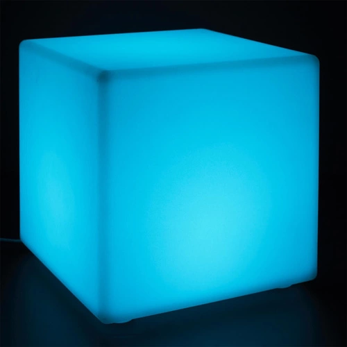 Lampa podłogowa LED Colorfull Cube 25 cm multikolor z pilotem nowoczesna do salonu Intesi