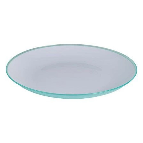 Talerz obiadowy Aura szary 25 cm okrągły plastikowy do jadalni 5five zmywarka