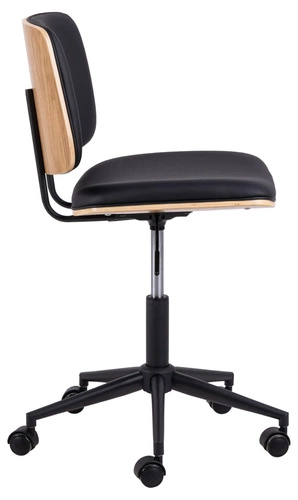 Fotel biurowy ergonomiczny Owen czarny obrotowy z regulacją wysokości do biurka