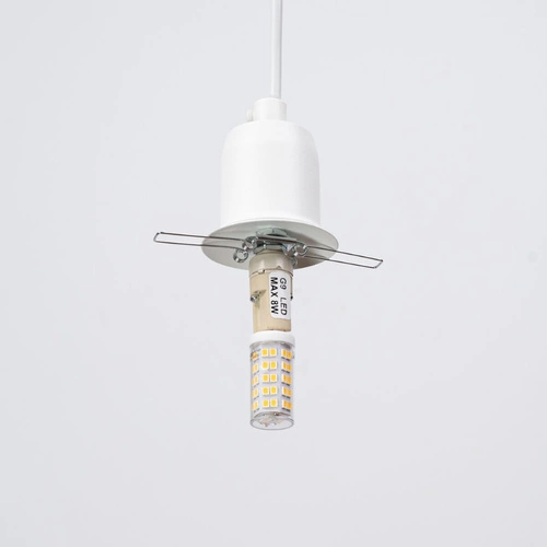 Lampa wisząca kula HYPERION 3P biała nowoczesna regulowana do salonu i jadalni