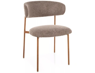 Krzesło Pasco Slim beżowe ciemne dąb skandynawskie do jadalni