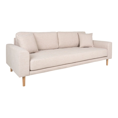 Sofa Lido 3 piaskowa/ nogi naturalne