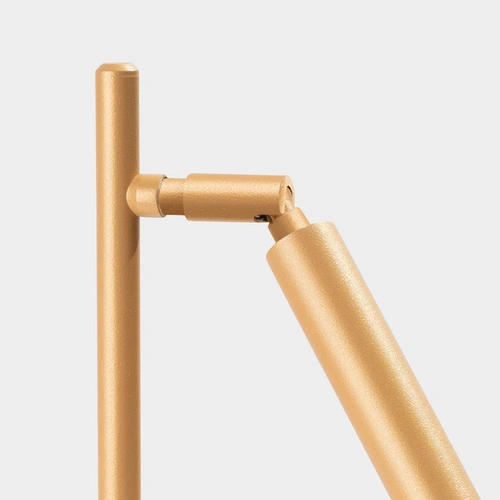 Lampa biurkowa Pastelo nowoczesna złota z ruchomym kloszem do sypialni i gabinetu 43 cm