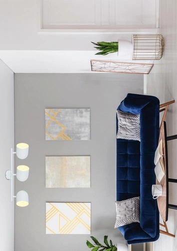 Lampa sufitowa Azuro biała 3-punktowa regulowana do salonu i kuchni nowoczesna