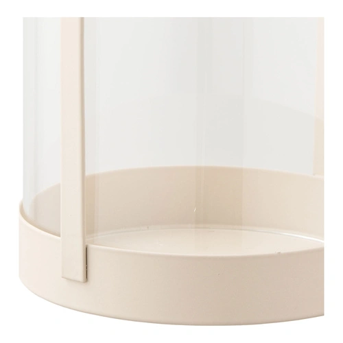 House Nordic Hurricane świeczniki szklane beżowe zestaw 2 szt dekoracyjne do salonu