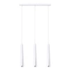 Lampa wisząca PRYSM 3L biała skandynawska 3-punktowa do salonu, jadalni lub nad wyspę