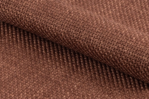 Krzesło tapicerowane Becca Actona do jadalni nowoczesne terracotta na czarnych nogach