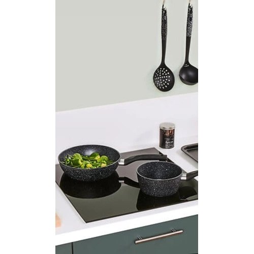 Wok aluminiowy kuty 28 cm czarna