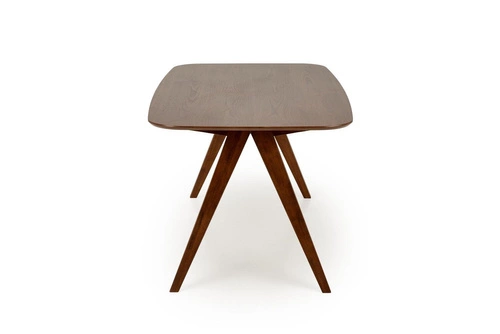 Stół do jadalni Fido 160 cm orzechowy nowoczesny prostokątny, drewniany, łatwe czyszczenie Intesi