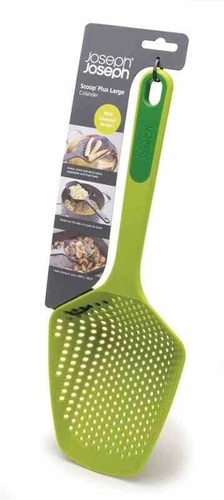 JJ - Łyżka cedzakowa SCOOP PLUS duża czarna