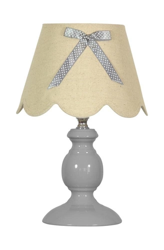 Lampa stołowa Whilma lampka 1x40W E14  szary