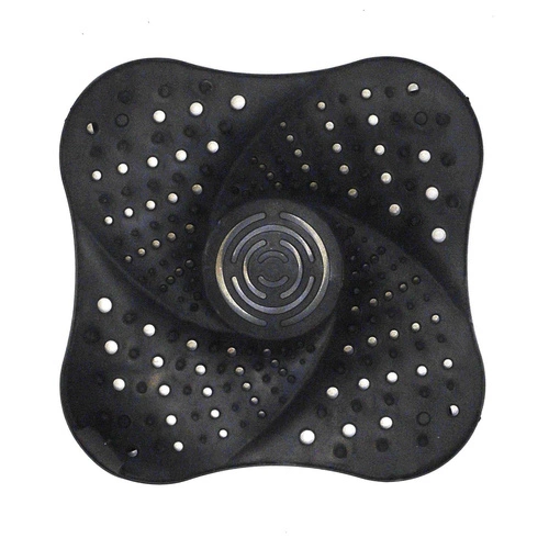 Intesi silikonowe sitko do zlewu i umywalki czarne nowoczesne 13,3 cm do kuchni i łazienki