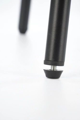 Hoker Nafan beżowy welurowy z oparciem do kuchni i jadalni nowoczesny Intesi 63 cm