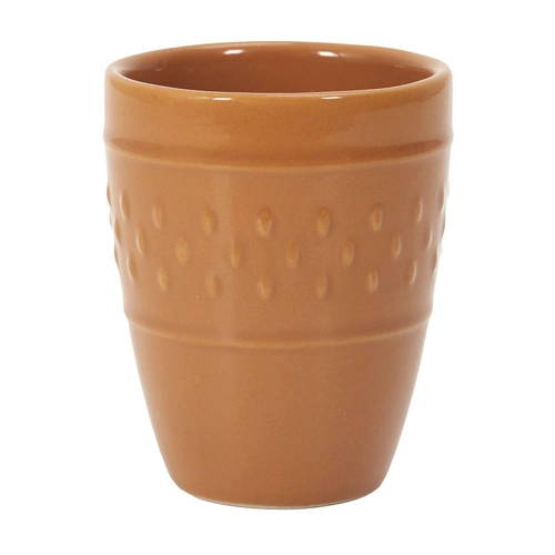 Kubek do espresso ceramiczny Queso 100ml żółty nowoczesny idealny do małej kawy Intesi