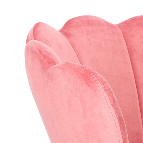 Krzesło muszelka Fiona VIC różowy jasny