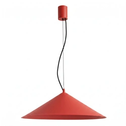 Lampa wisząca FINT czerwona LED do salonu regulowana 50 cm