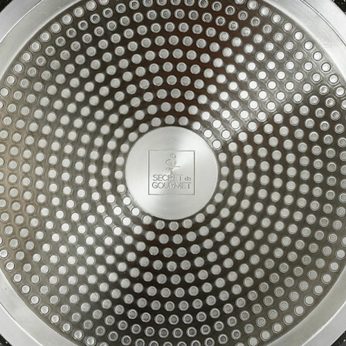 Patelnia na naleśniki aluminiowa kuta 28  cm czarna