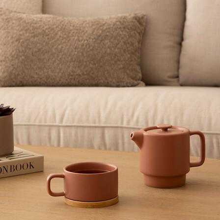 Imbryk Nature ceramiczny terracota