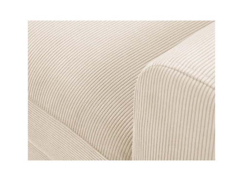 Narożnik z funkcją spania Moghan Beige Corduroy Lewostronna kolor nóg czarny