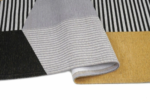 Dywan do salonu nowoczesny Metropolis Yellow 160x230 geometryczny antypoślizgowy pranie Carpet Decor