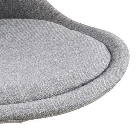 Stołek barowy Dima Melange grey/wood z drewnianymi nogami