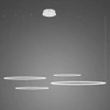 Nowoczesna lampa wisząca LED Okręgi 100cm biała ściemnialna do salonu lub nad stół