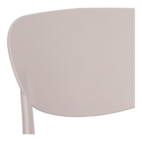 Krzesło Plasta taupe z tworzywa do jadalni i kuchni nowoczesne