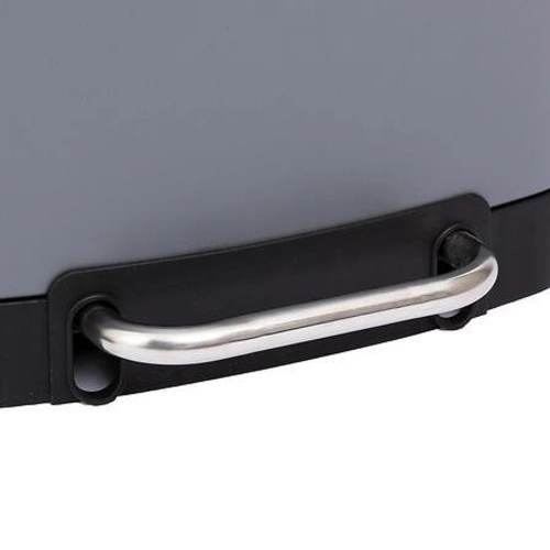 Kosz na śmieci do kuchni metalowy Ariane 30l szary nowoczesny z pedałem 5five