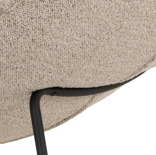 Szezlong Chaplin beżowy Monza 60 leżanka do salonu tapicerowana metalowa Actona