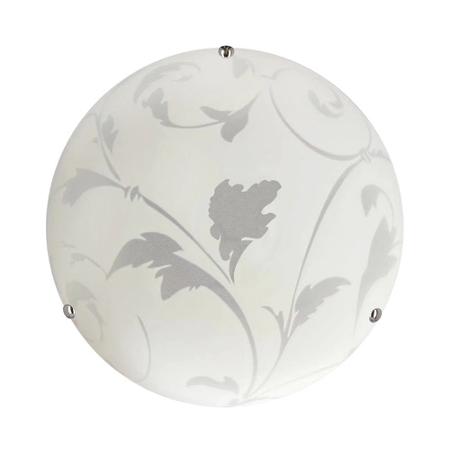 Plafon sufitowy Mangano 30 biały szklany okrągły do salonu i kuchni nowoczesny E27