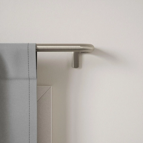 Karnisz podwójny Twilight Umbra srebrny regulowany 76-213 cm do zasłon zaciemniających 