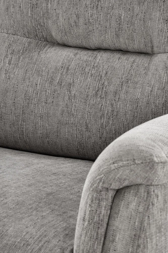 Fotel wypoczynkowy Tiala z podnóżkiem szary do salonu rozkładany elektrycznie USB Intesi