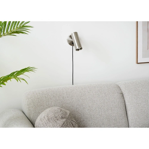 Kinkiet ścienny Paris srebrny nowoczesny regulowany do salonu