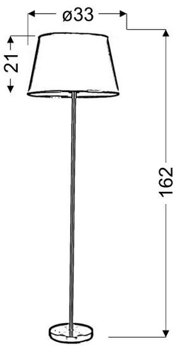 Lampa podłogowa Ibis lampa podłogowa  1x60W E27 satyna