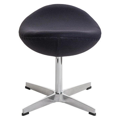 Podnóżek Jajo grafitowy kaszmir