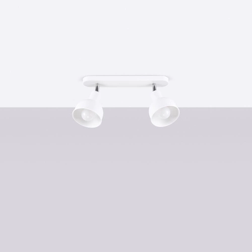 Plafon sufitowy ELBA 2 biały metalowy loftowy do salonu i sypialni SOLLUX LIGHTING