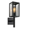 Kinkiet zewnętrzny Hosta lampa ogrodowa  górny 19x38cm sztyca czarny 1x60W E27 IP44