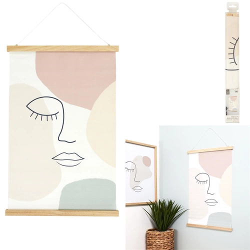 Dekoracja ścienna Kakemono Arty pastelowe nowoczesna ozdoba na ścianę do salonu 60x40 cm