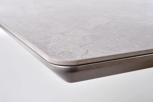 Stół rozkładany do jadalni Vermut nowoczesny biały marmur złota noga 160-220x90 cm Intesi