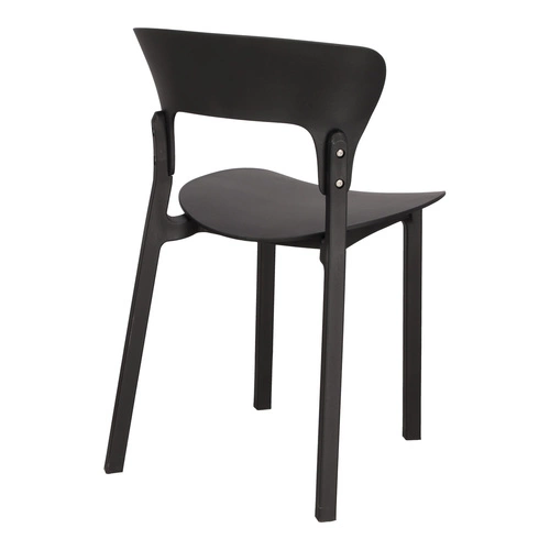 Zestaw 4 krzeseł Kabru czarne